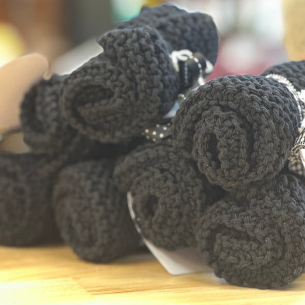 Hand Knit Washcloths - 100% cotton