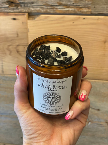 Crystal-Infused Soy Candles Collection