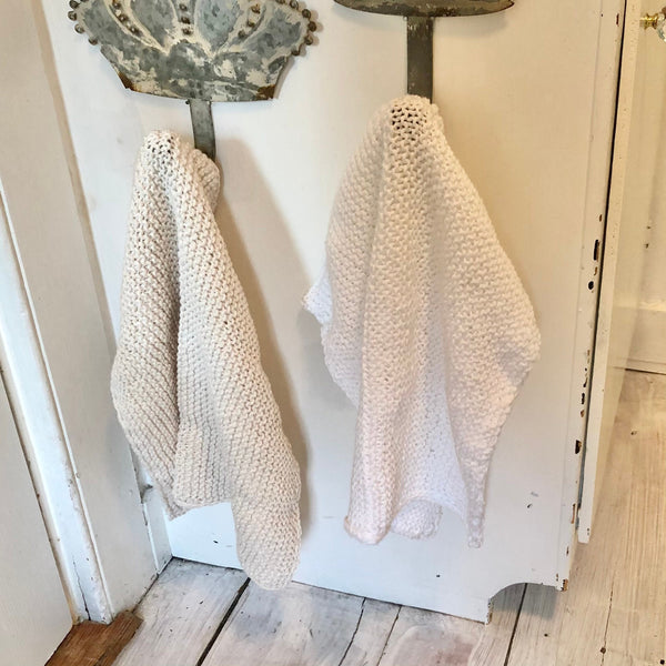 Hand Knit Towels - 100% cotton