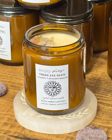 Crystal-Infused Soy Candles Collection