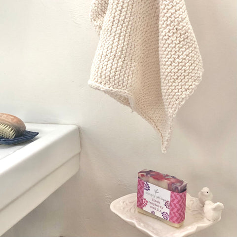 Hand Knit Towels - 100% cotton